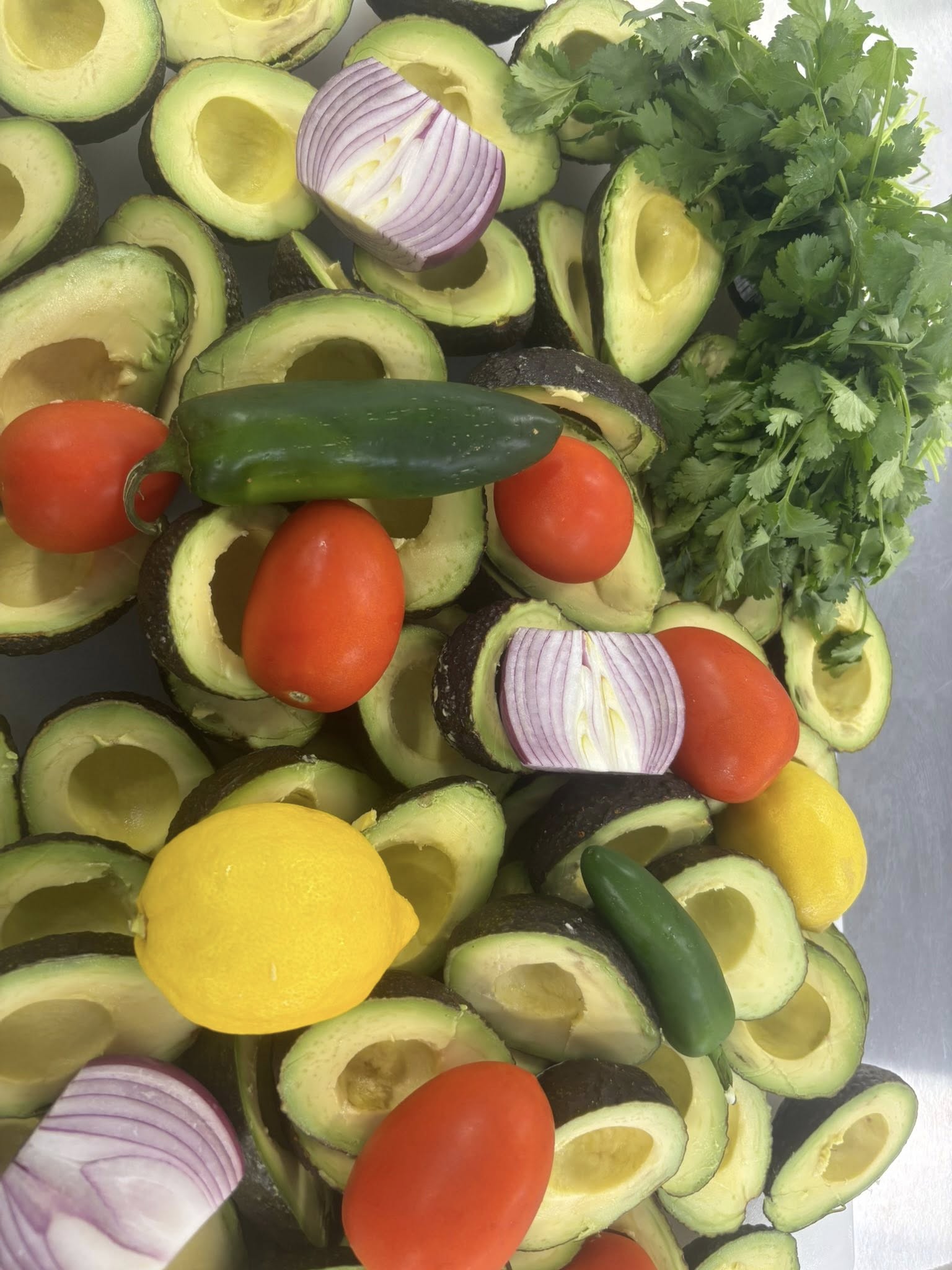 Fresh ceviche preparation